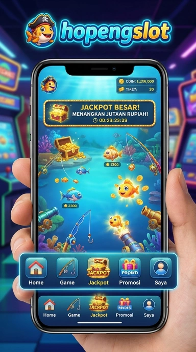 Layar utama hopengslot — antarmuka bersih setelah instalasi